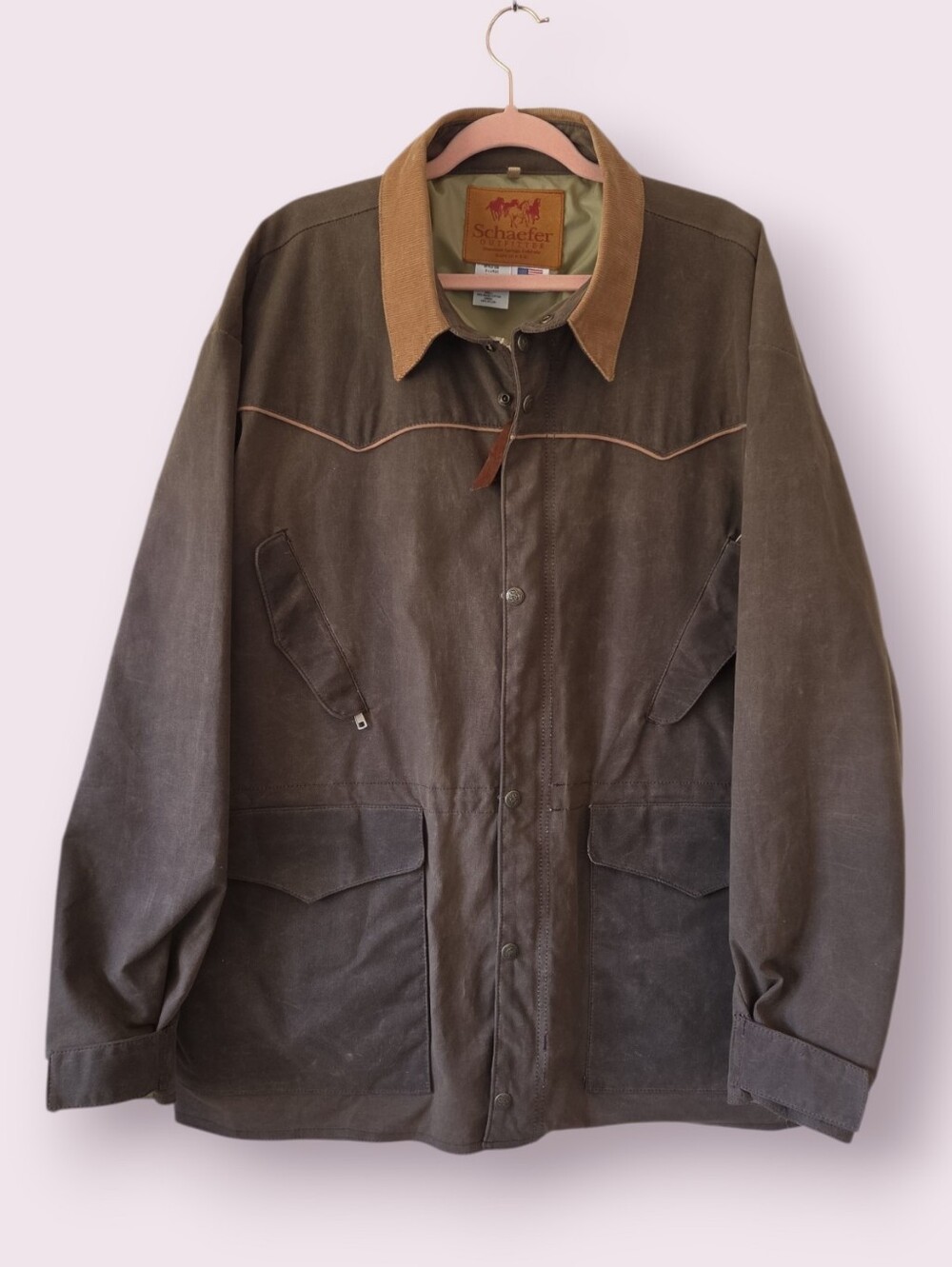 Schaefer Outfitter x Yellowstone Drifter Rangewax Jacket Waxed Coat Size XL